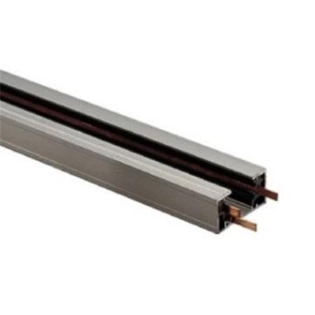 GORGEOUSGLOW 6 ft. Track Rail, Satin Chrome GO1583363